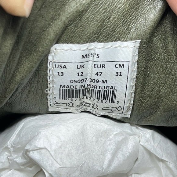 K-Swiss Mens Sneaker Shoes Green Lace Up Low Top Leather 13 EUR 47 New - Picture 9 of 12